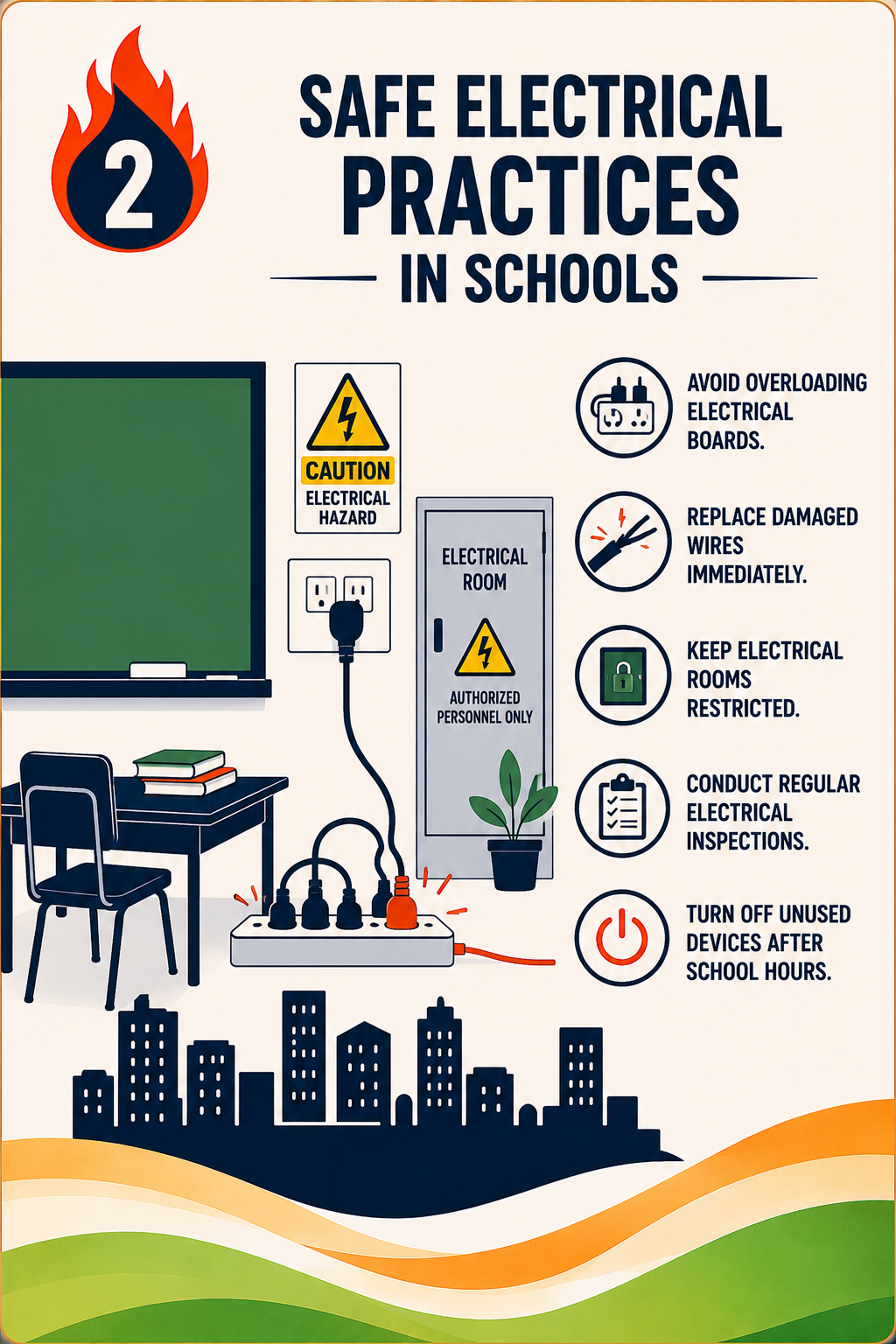 Safe electrical practices in schools