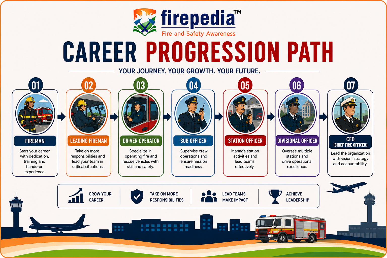 Career progression path in fire safety services